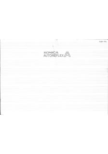 Konica AutoReflex A manual. Camera Instructions.